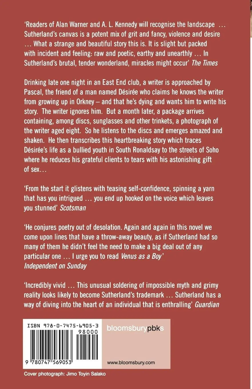 Rückseite: 9780747569053 | Venus as a Boy | Luke Sutherland | Taschenbuch | Englisch | 2005