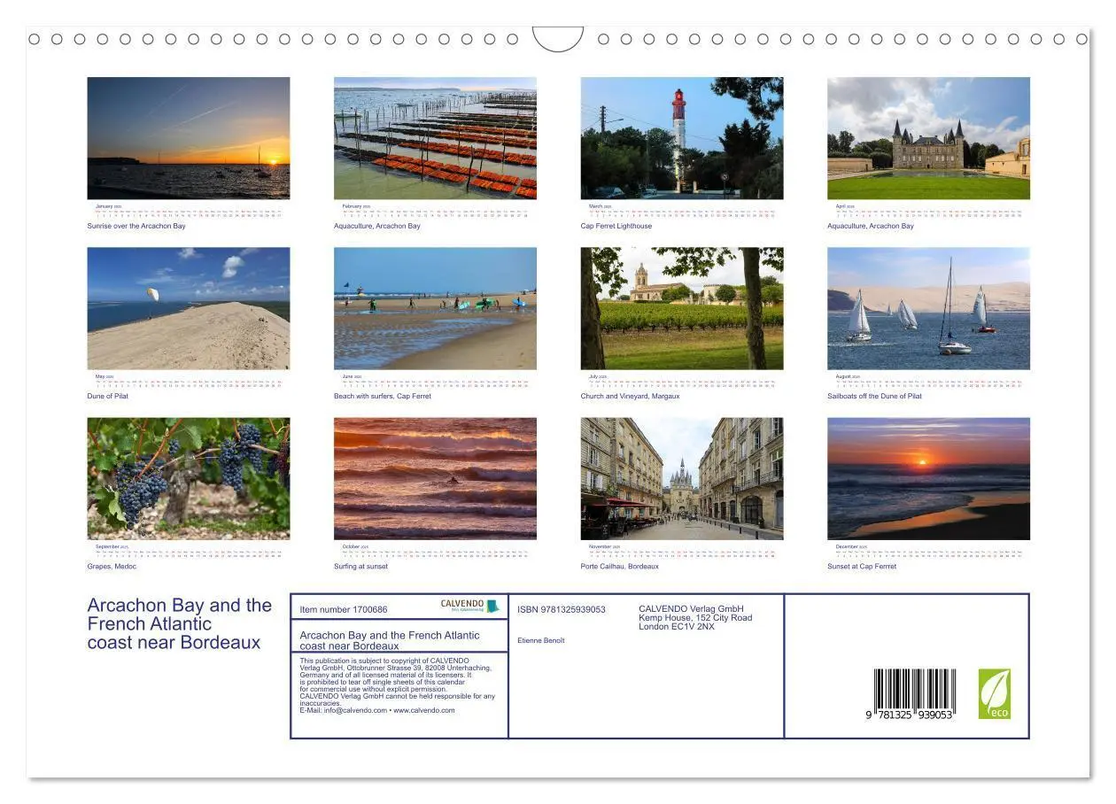 Bild: 9781325939053 | Arcachon Bay and the French Atlantic coast near Bordeaux (Wall...