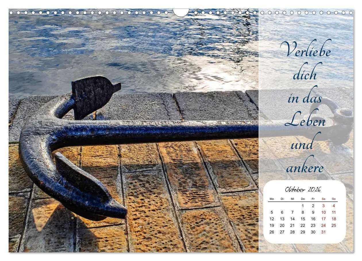 Bild: 9783457579053 | Mein Anker - Ein Jahr voller Halt (Wandkalender 2026 DIN A3 quer),...