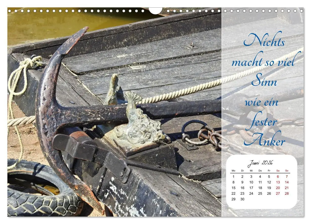 Bild: 9783457579053 | Mein Anker - Ein Jahr voller Halt (Wandkalender 2026 DIN A3 quer),...