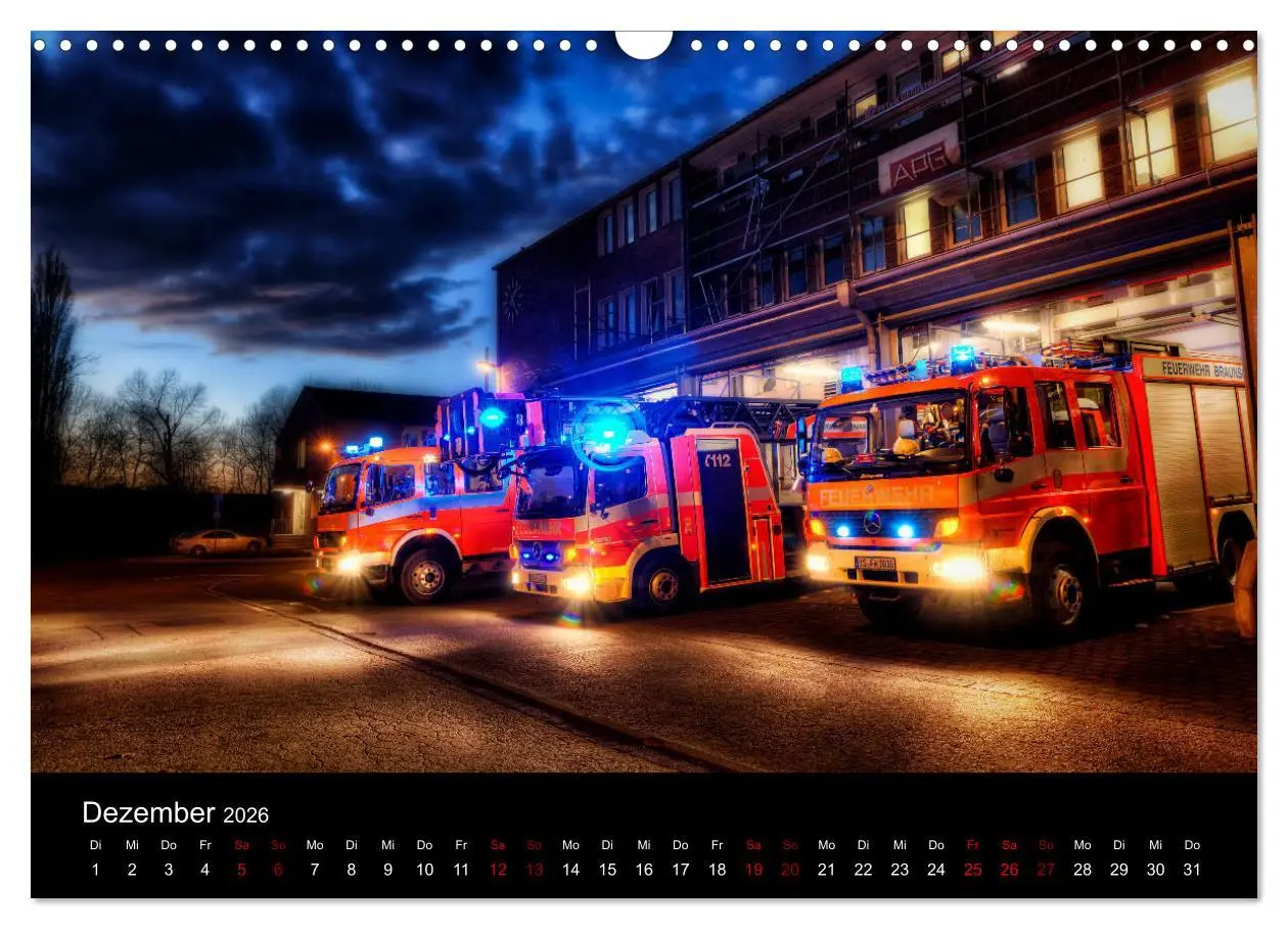 Bild: 9783457889053 | Feuerwehr und Rettungsdienst (Wandkalender 2026 DIN A3 quer),...