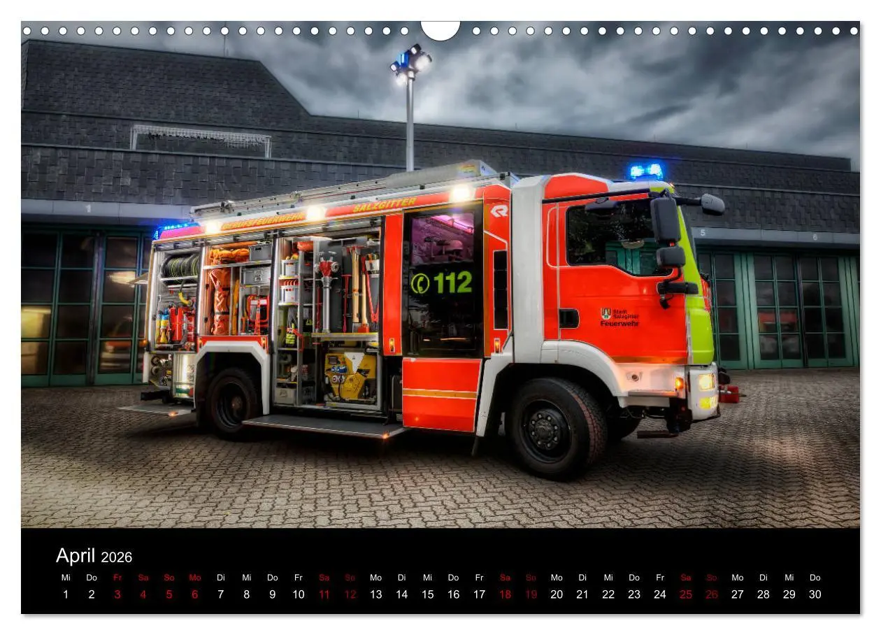 Bild: 9783457889053 | Feuerwehr und Rettungsdienst (Wandkalender 2026 DIN A3 quer),...