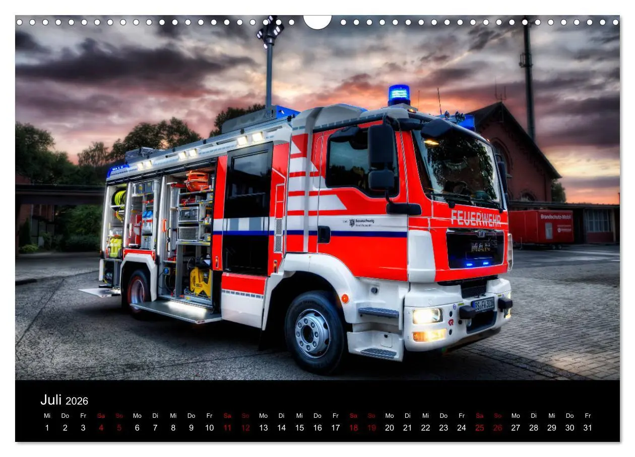 Bild: 9783457889053 | Feuerwehr und Rettungsdienst (Wandkalender 2026 DIN A3 quer),...