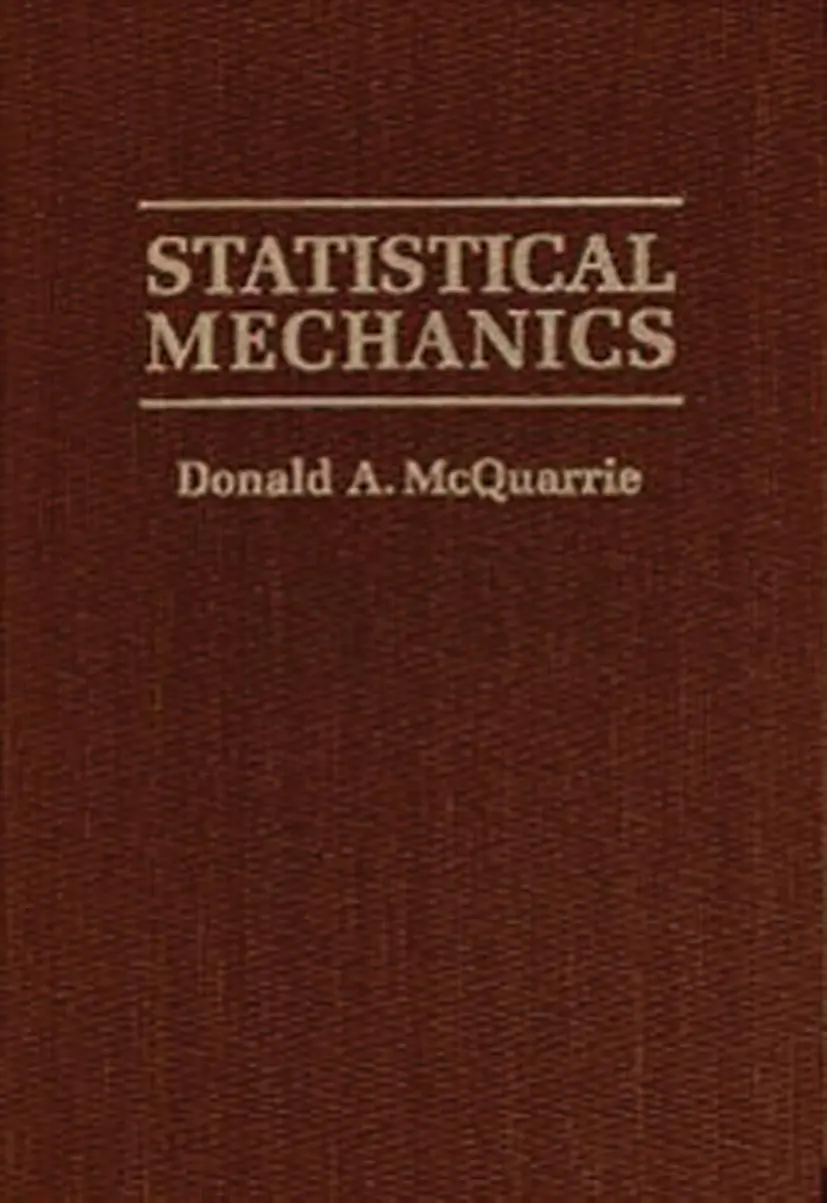 Cover: 9781891389153 | Statistical Mechanics | Donald A. Mcquarrie | Buch | Gebunden | 2000