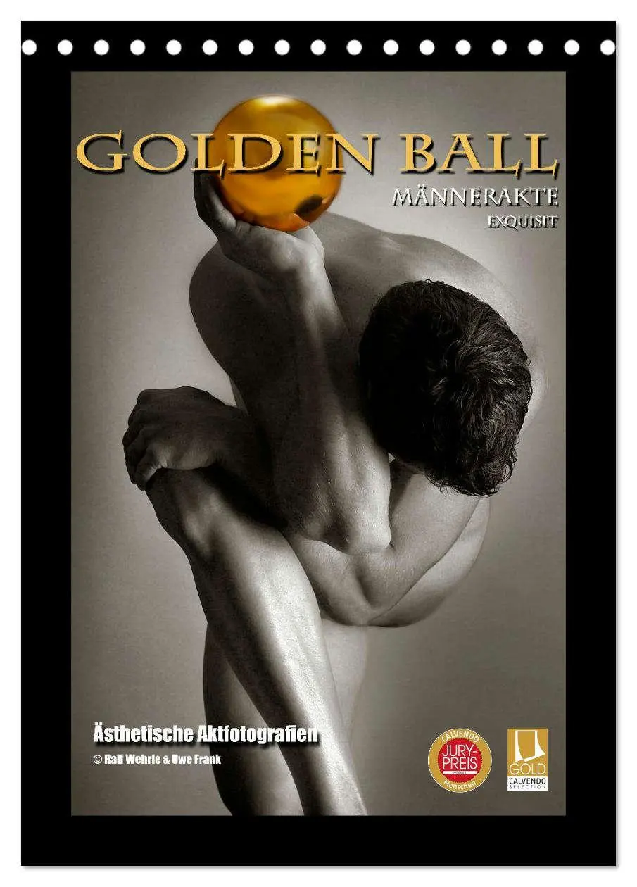Cover: 9783516349153 | Golden Ball Männerakte exquisit (Tischkalender 2026 DIN A5 hoch),...