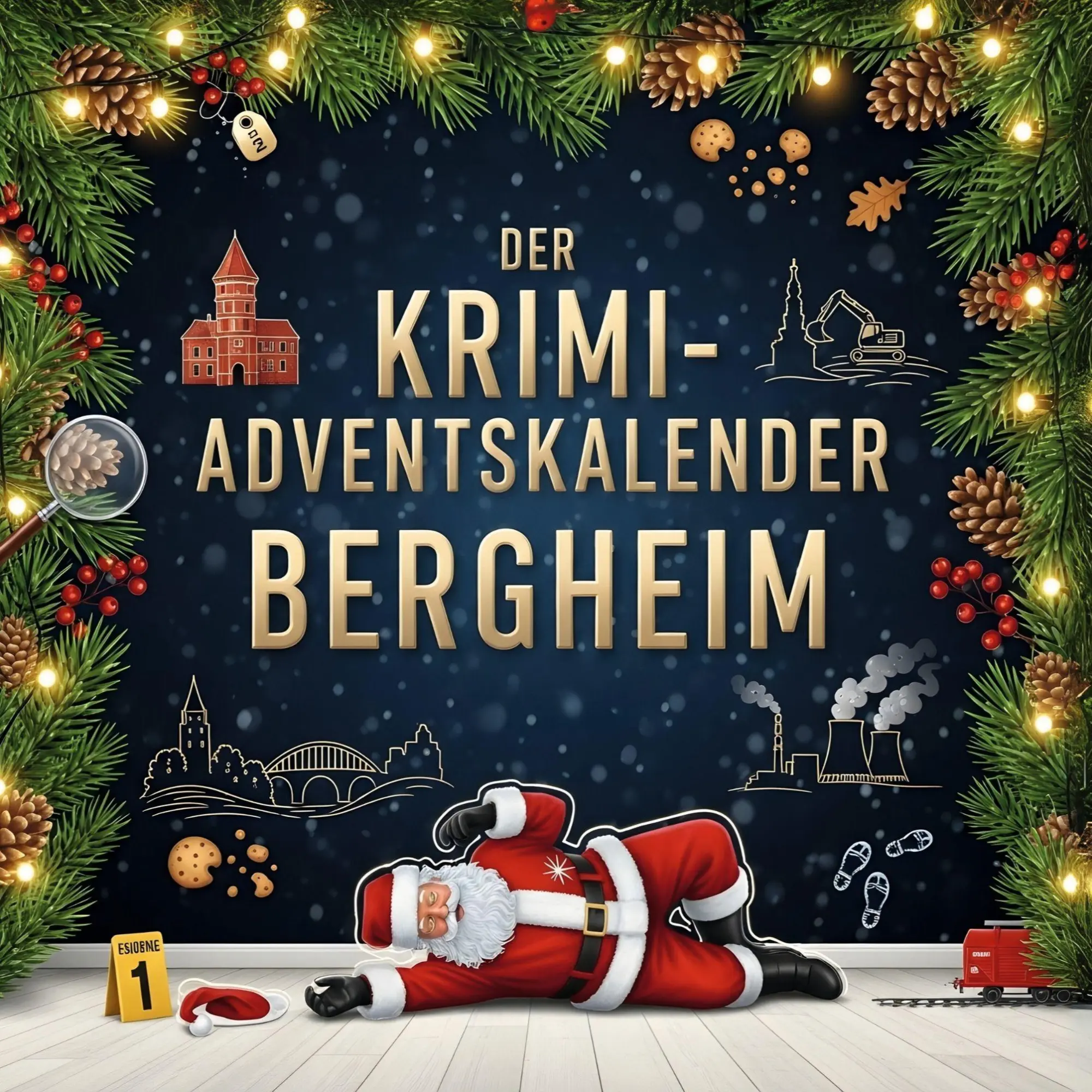 Cover: 9783695309153 | Der Krimi-Adventskalender Bergheim | Mordsverdächtig in 24 Akten