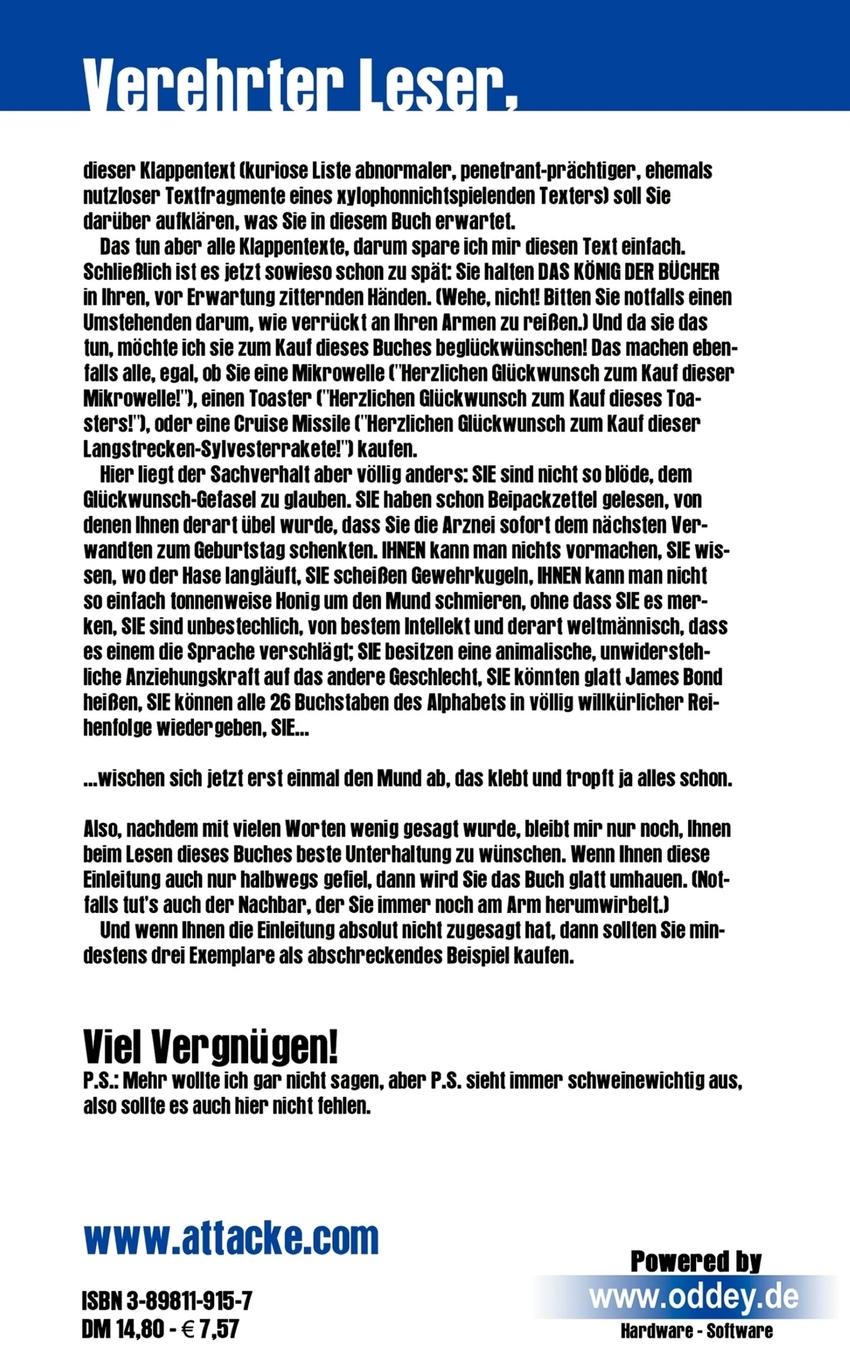 Rückseite: 9783898119153 | Das König der Bücher | Michael Wartig | Taschenbuch | 116 S. | Deutsch