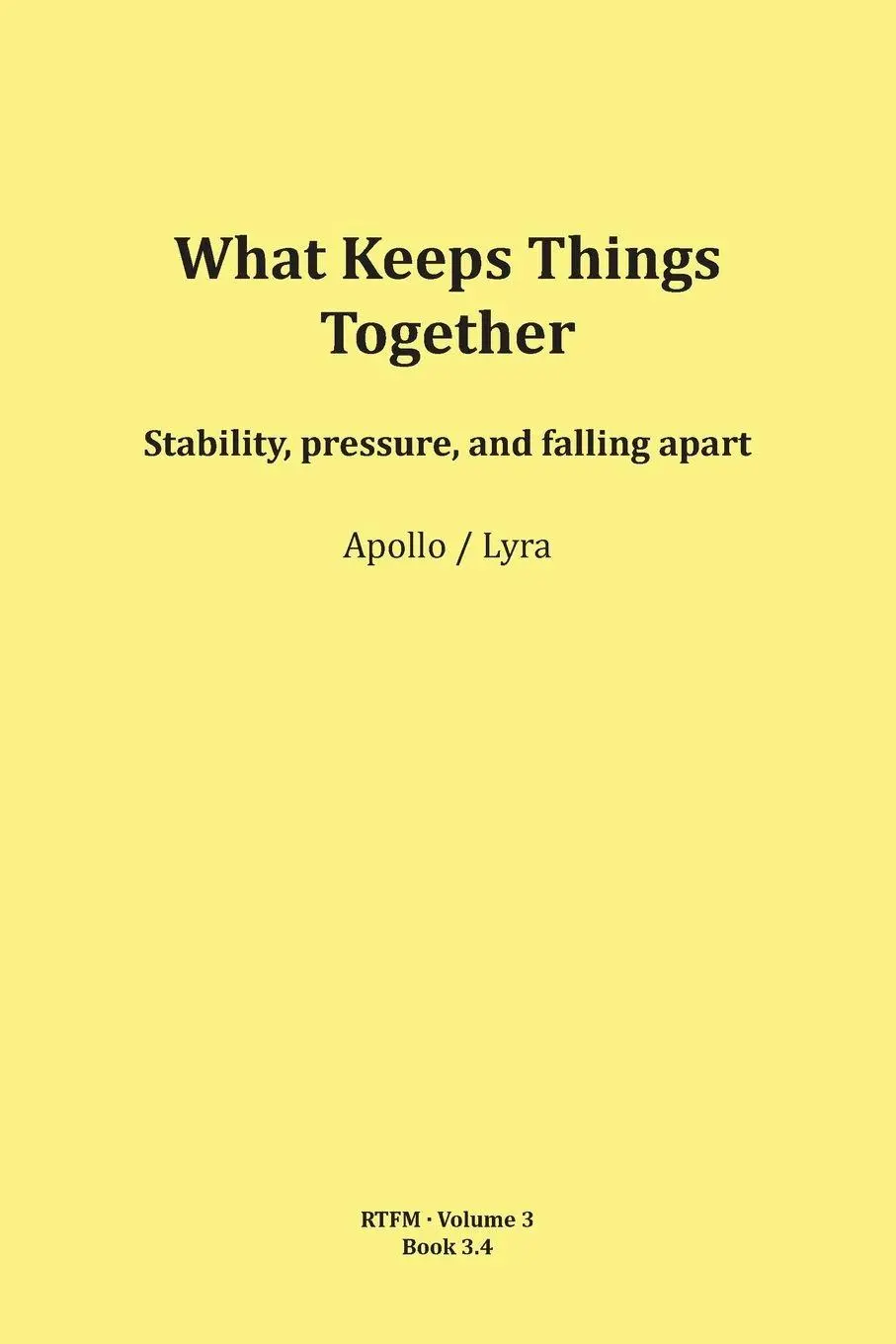 Cover: 9783903679153 | What Keeps Things Together | Mario Schipflinger | Taschenbuch | 2026
