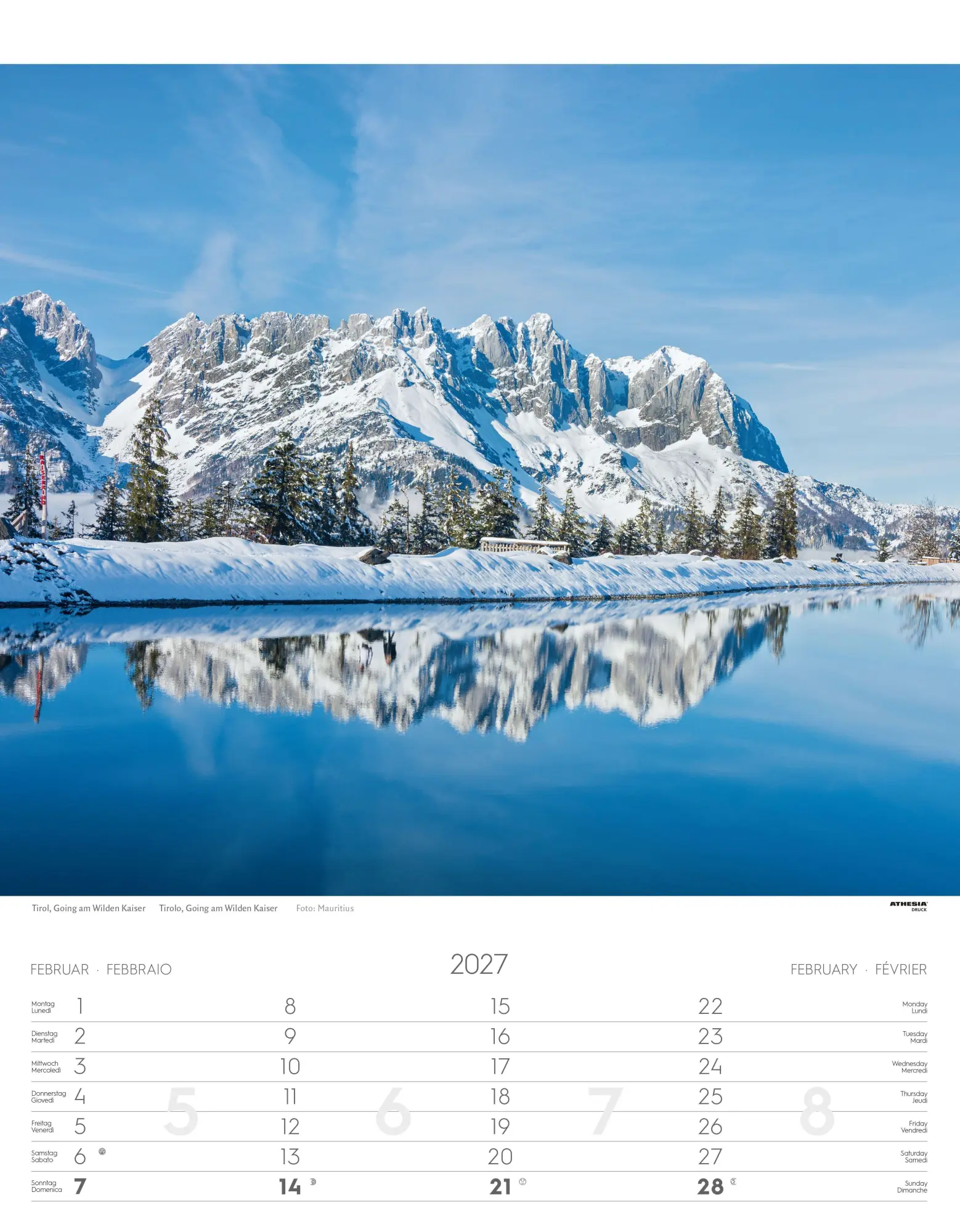 Bild: 9788868399153 | Österreich Kalender 2027 | Austria | Athesia-Tappeiner Verlag | 14 S.