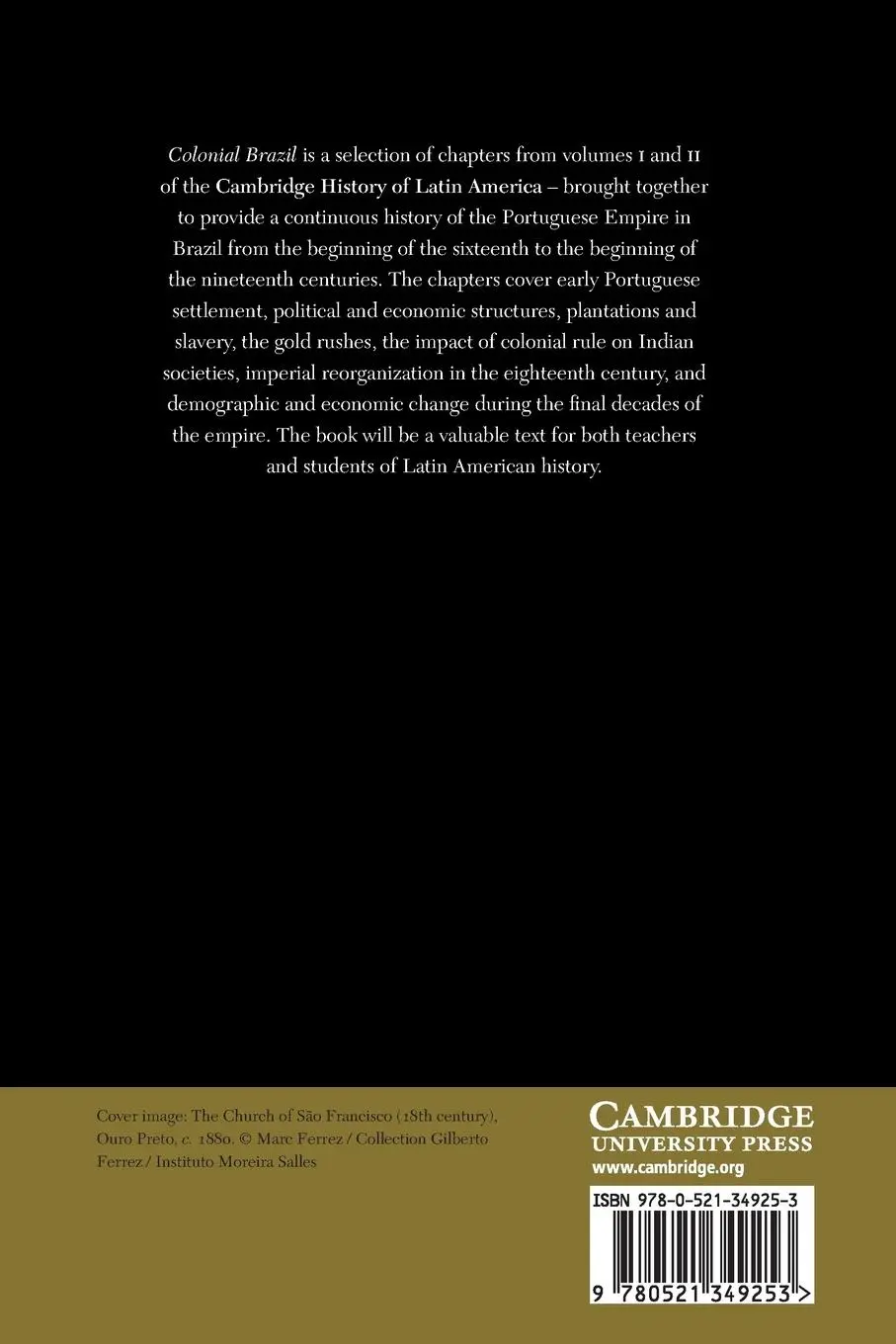 Rückseite: 9780521349253 | Colonial Brazil | Leslie Bethell | Taschenbuch | Englisch | 2004