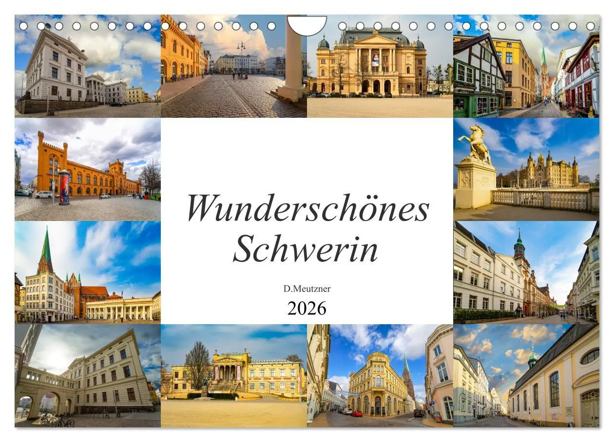 Cover: 9783457799253 | Wunderschönes Schwerin (Wandkalender 2026 DIN A4 quer), CALVENDO...