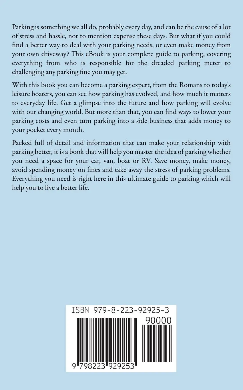 Rückseite: 9798223929253 | Parking Made Easy - Making Life Easier | Daniel Battaglia | Buch