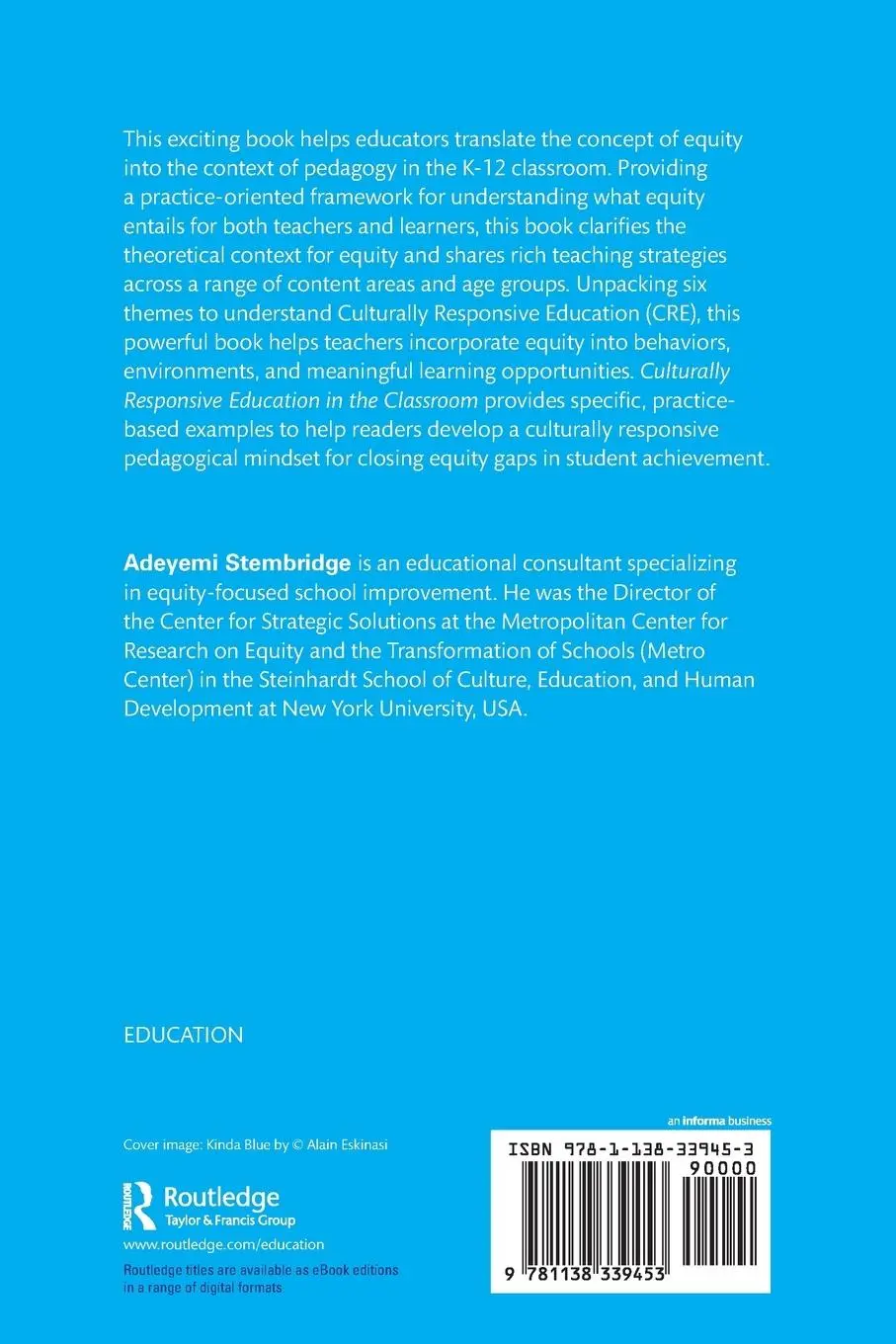 Rückseite: 9781138339453 | Culturally Responsive Education in the Classroom | Adeyemi Stembridge