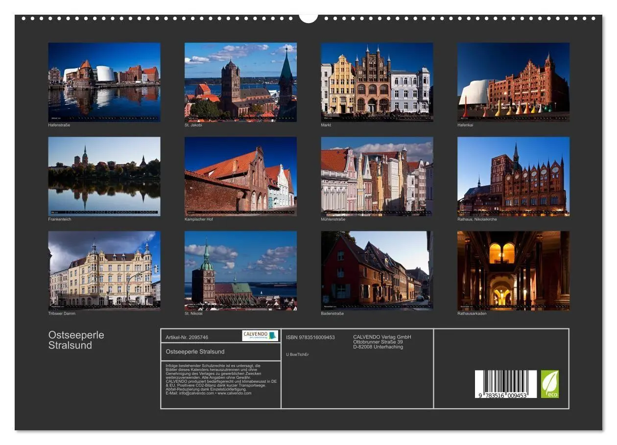 Bild: 9783516009453 | Ostseeperle Stralsund (hochwertiger Premium Wandkalender 2026 DIN...