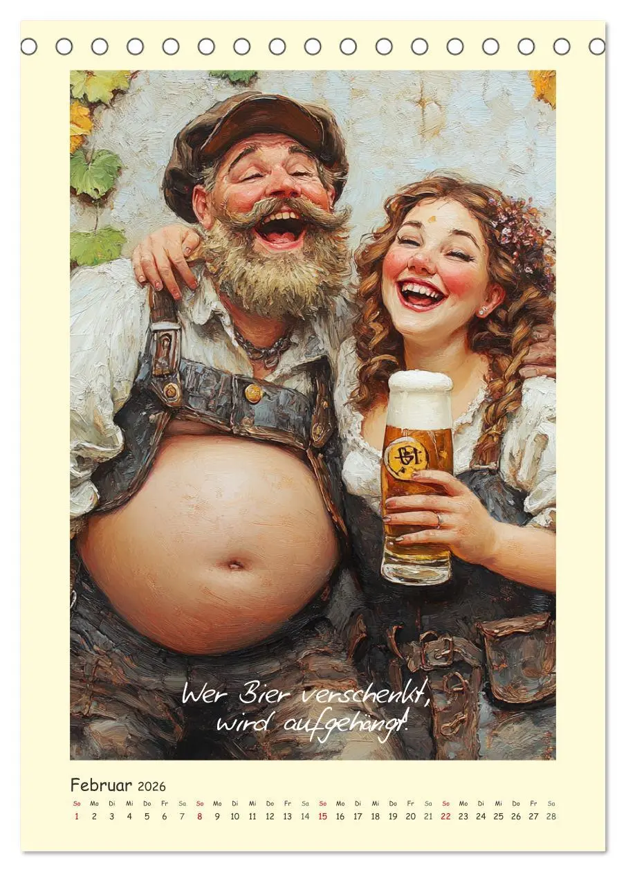 Bild: 9783516249453 | Bier, Bäuche, Sprüche. Spaß mit Hopfen und Malz (Tischkalender 2026...