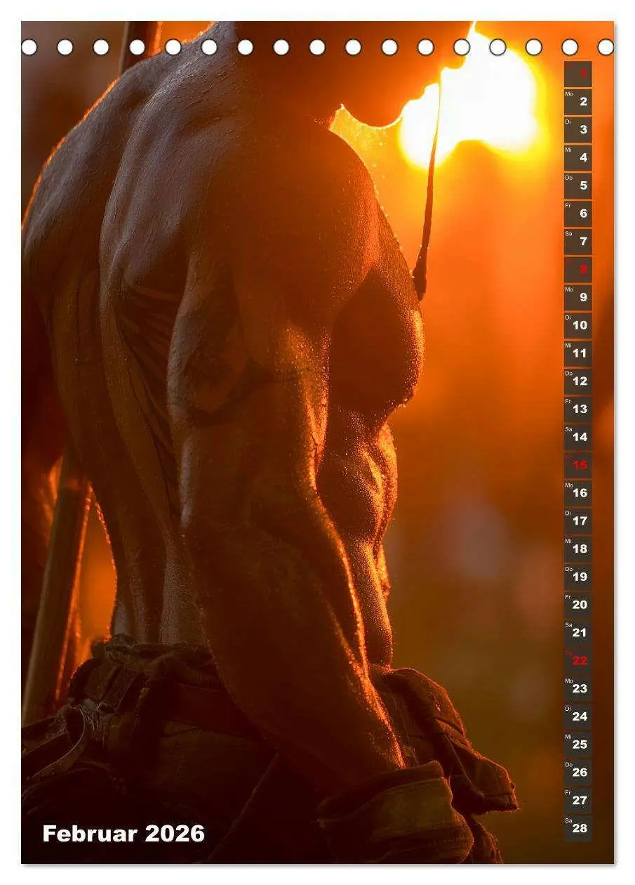 Bild: 9783516629453 | Lösch mich - Sexy Feuerwehrmänner fast nackt im Männerkalender...