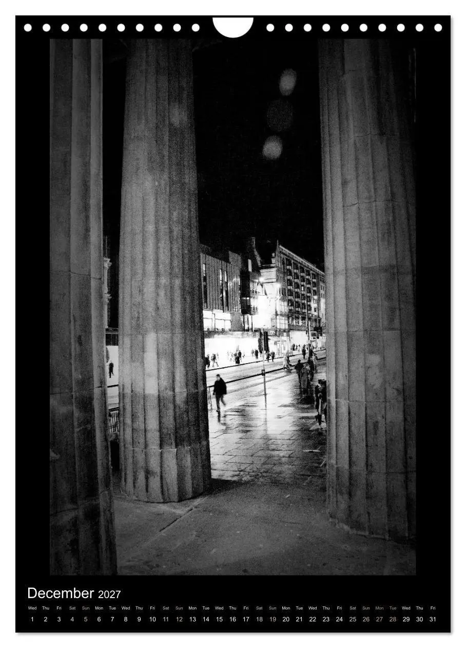 Bild: 9783594089453 | EDINBURGH NOIR (Wall Calendar 2027 DIN A4 portrait), CALVENDO 12...