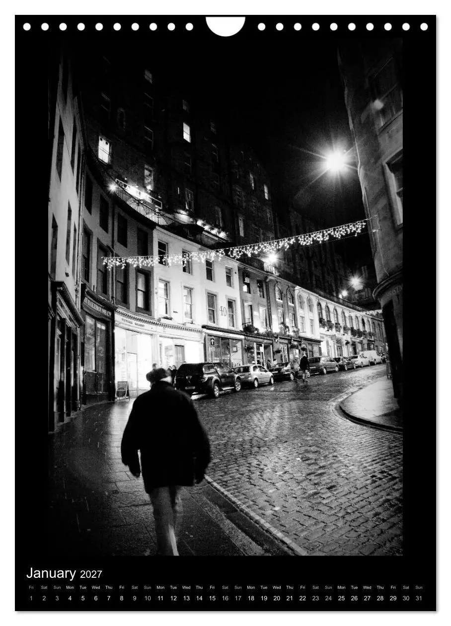 Bild: 9783594089453 | EDINBURGH NOIR (Wall Calendar 2027 DIN A4 portrait), CALVENDO 12...