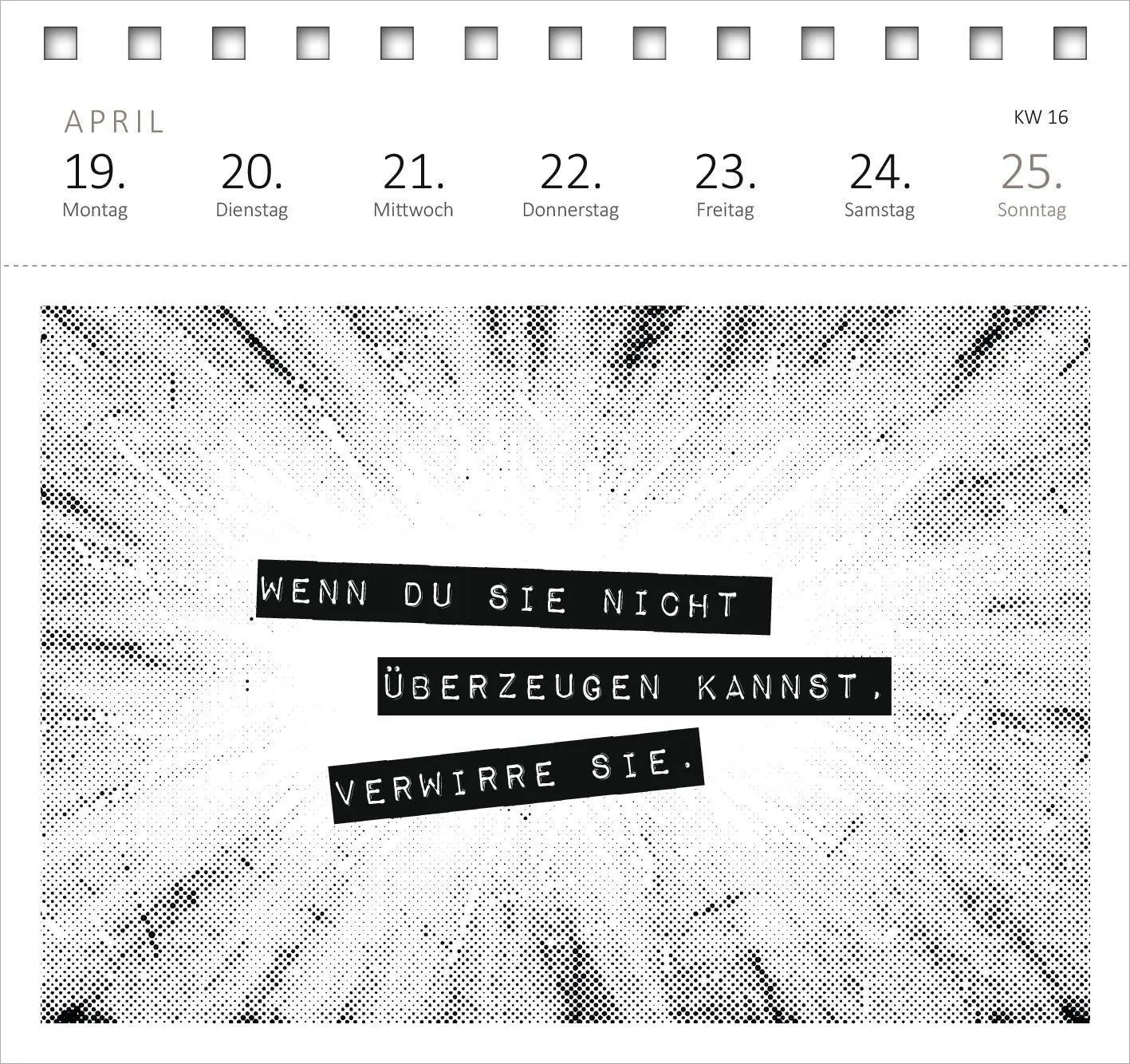 Bild: 4014489139553 | Postkartenkalender Vom Rande des Wahnsinns aus kenne ich den Weg,...