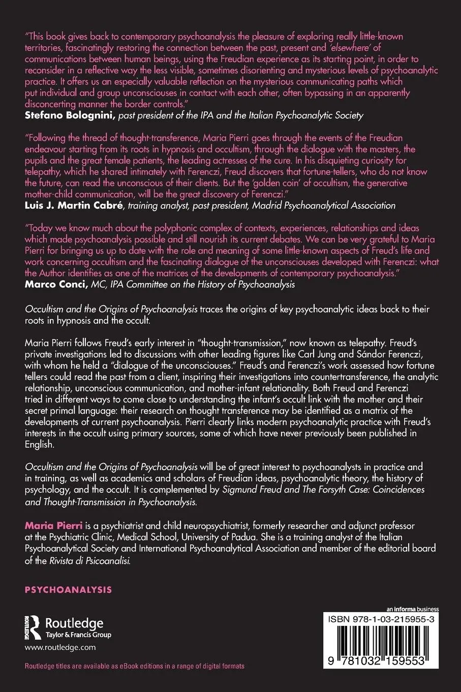 Rückseite: 9781032159553 | Occultism and the Origins of Psychoanalysis | Maria Pierri | Buch