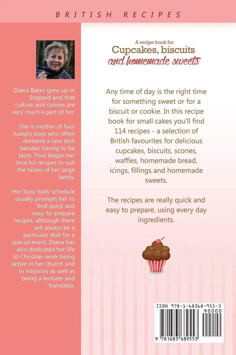 Rückseite: 9781683689553 | A Recipe Book For Cupcakes, Biscuits and Homemade Sweets | Baker Diana