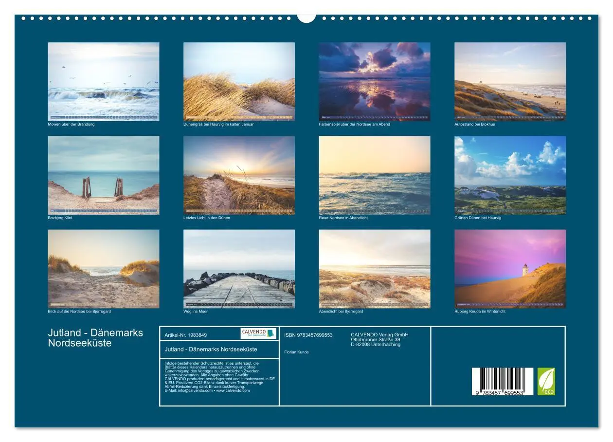 Bild: 9783457699553 | Jutland - Dänemarks Nordseeküste (hochwertiger Premium Wandkalender...