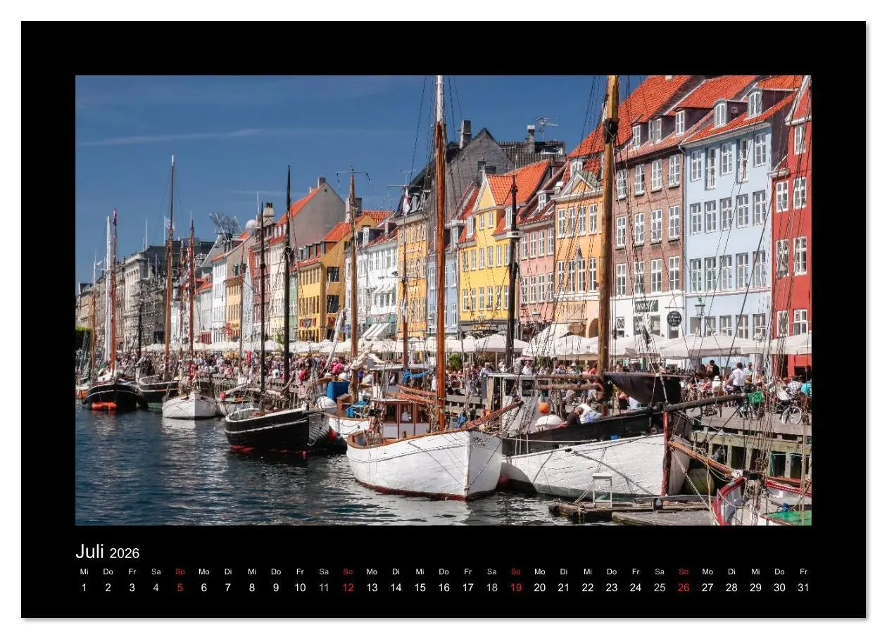 Bild: 9783516169553 | Kopenhagen (Wandkalender 2026 DIN A3 quer), CALVENDO Monatskalender