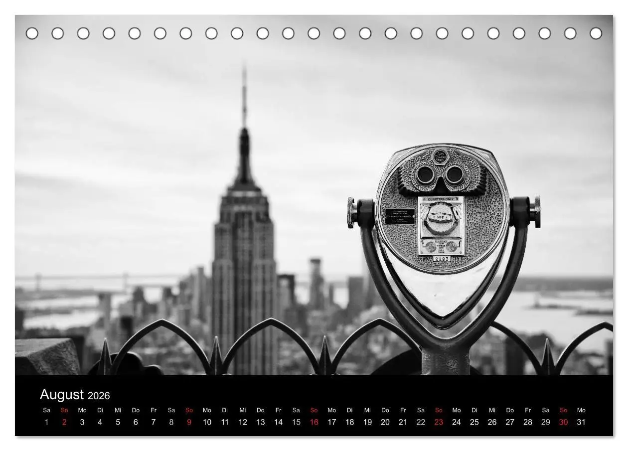 Bild: 9783516239553 | New York 2026 (Tischkalender 2026 DIN A5 quer), CALVENDO...