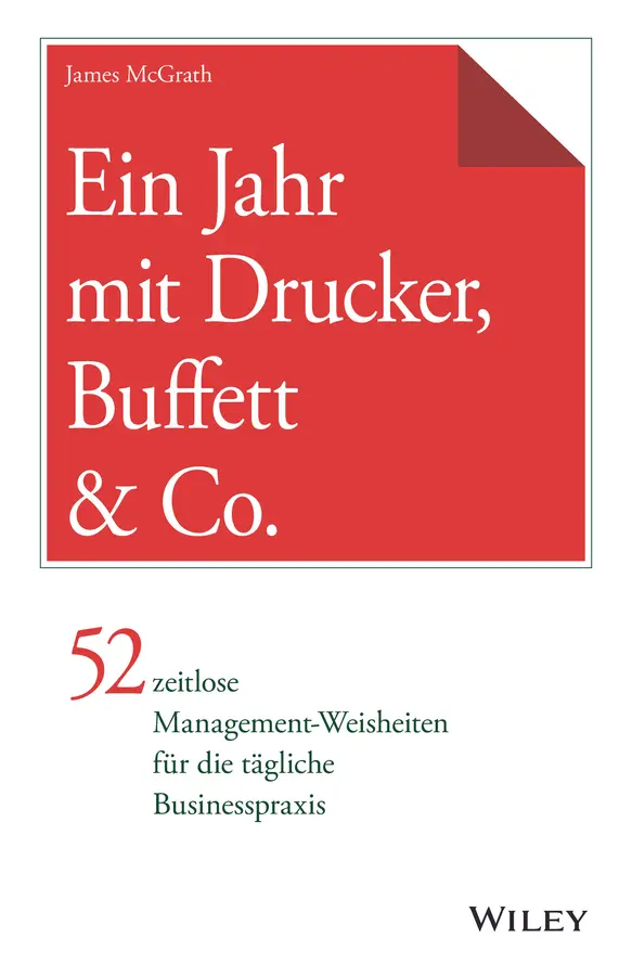 Cover: 9783527509553 | Ein Jahr mit Drucker, Buffett &amp; Co. | James McGrath | Buch | 245 S.