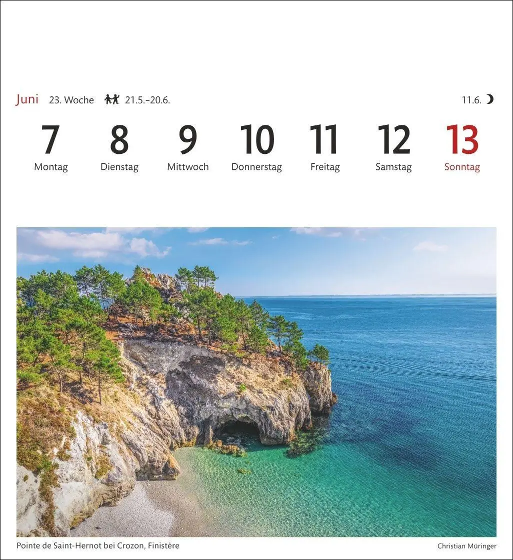 Bild: 9783840039553 | Bretagne &amp; Normandie Sehnsuchtskalender 2027 - Wochenkalender mit...