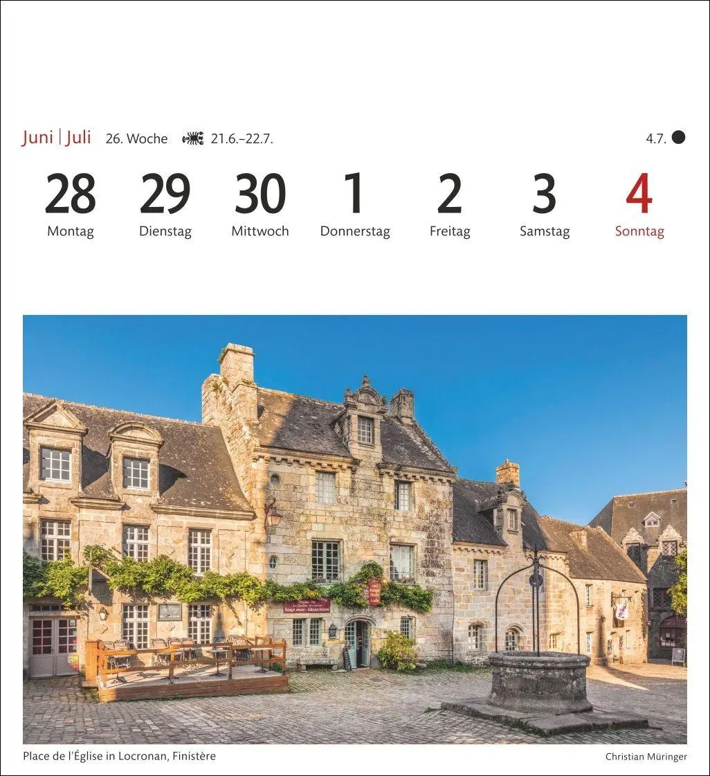 Bild: 9783840039553 | Bretagne &amp; Normandie Sehnsuchtskalender 2027 - Wochenkalender mit...