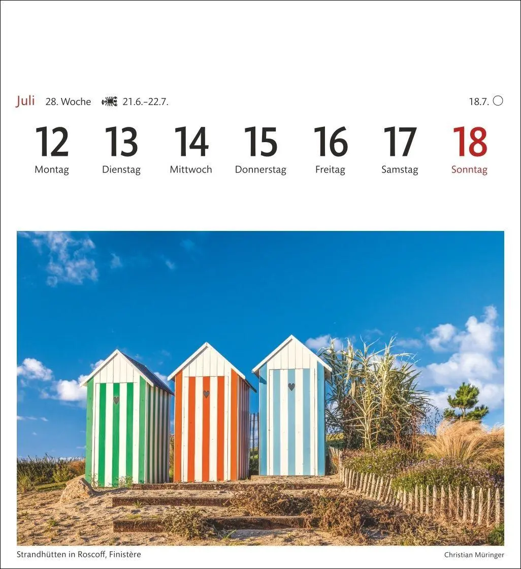 Bild: 9783840039553 | Bretagne &amp; Normandie Sehnsuchtskalender 2027 - Wochenkalender mit...