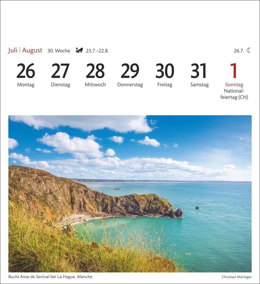 Bild: 9783840039553 | Bretagne &amp; Normandie Sehnsuchtskalender 2027 - Wochenkalender mit...