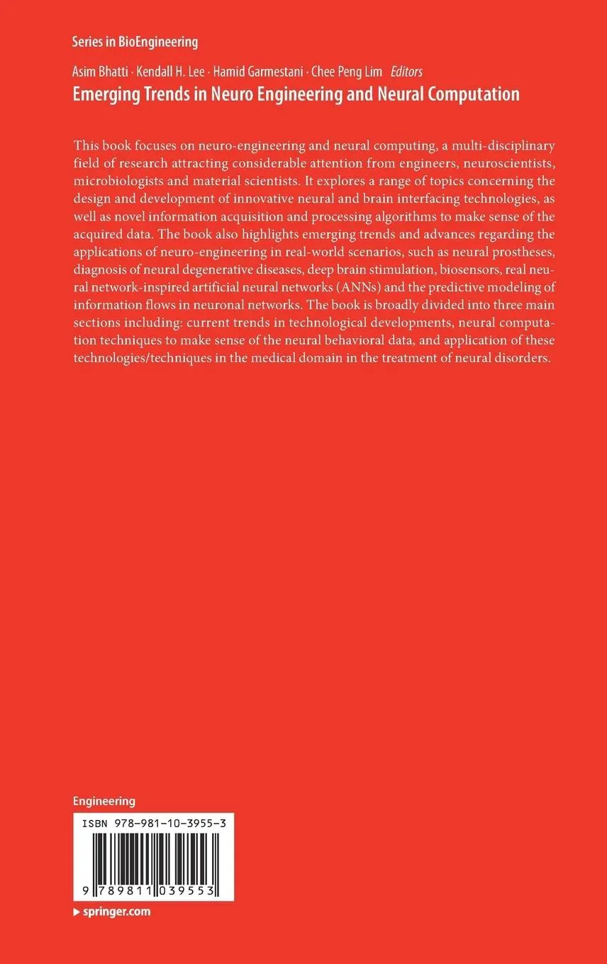 Rückseite: 9789811039553 | Emerging Trends in Neuro Engineering and Neural Computation | Buch | x