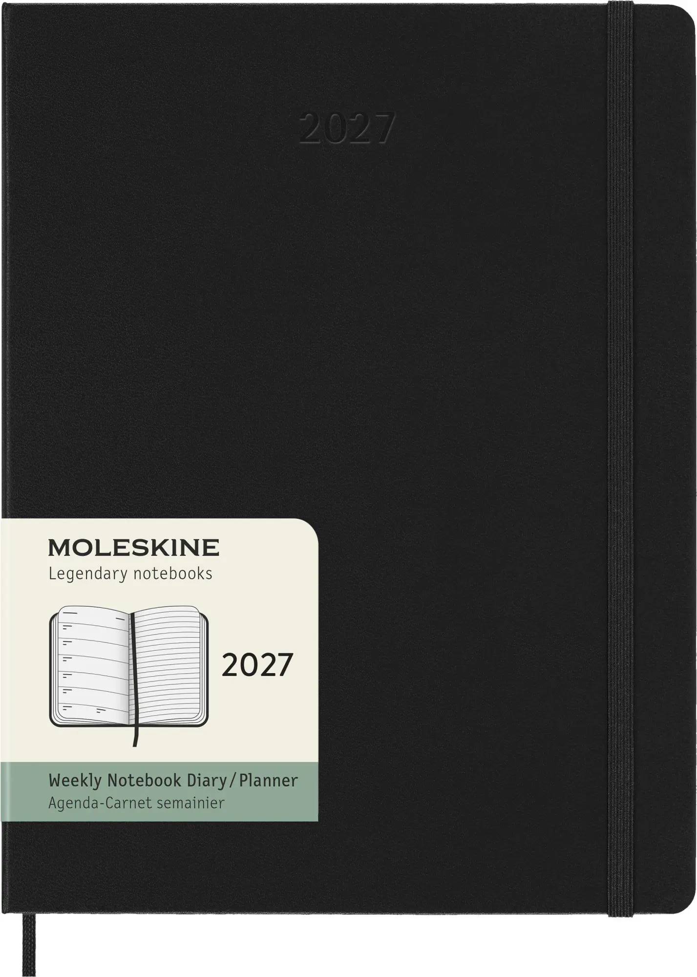 Cover: 8056999279653 | Moleskine 12 Monate Wochen Notizkaledner 2027, XL, 1 Wo = 1 Seite,...