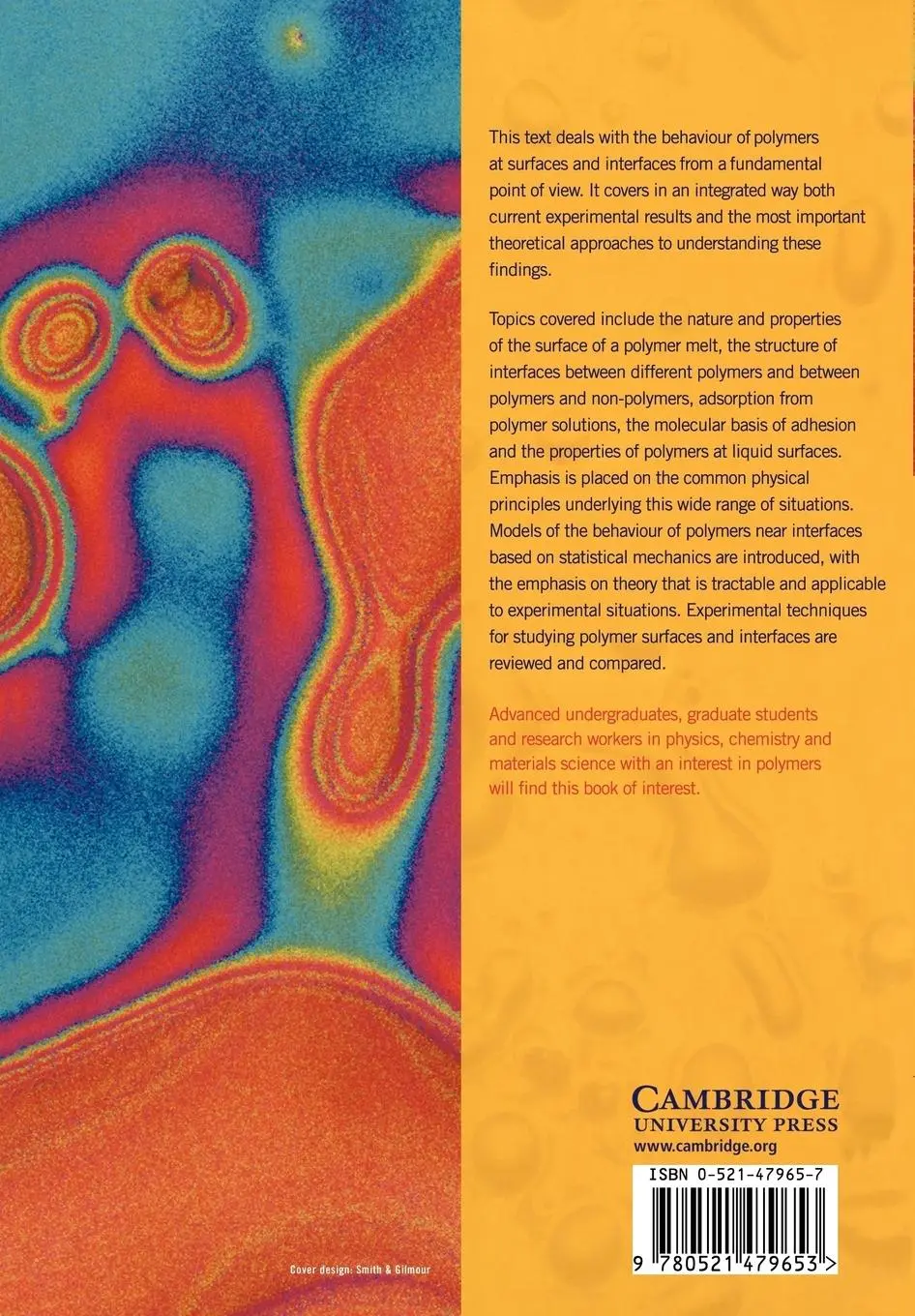 Rückseite: 9780521479653 | Polymers at Surfaces and Interfaces | Richard A. L. Jones (u. a.)