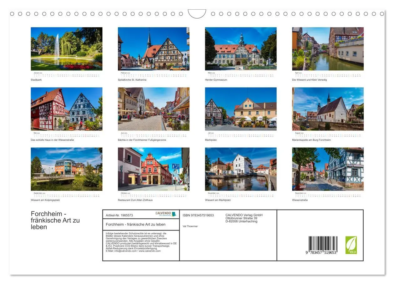Bild: 9783457519653 | Forchheim - fränkische Art zu leben (Wandkalender 2026 DIN A3...