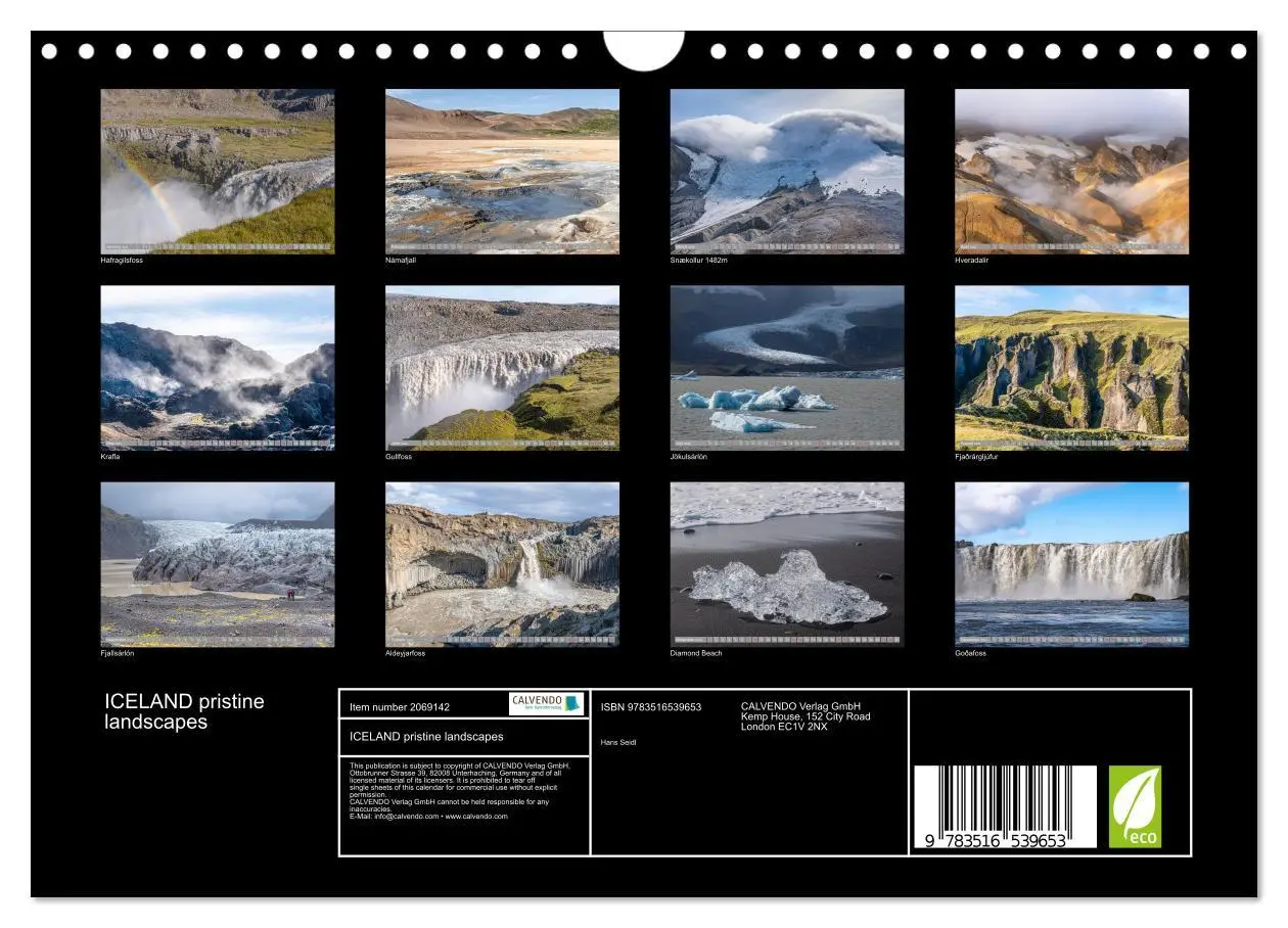 Bild: 9783516539653 | ICELAND pristine landscapes (Wall Calendar 2026 DIN A4 landscape),...