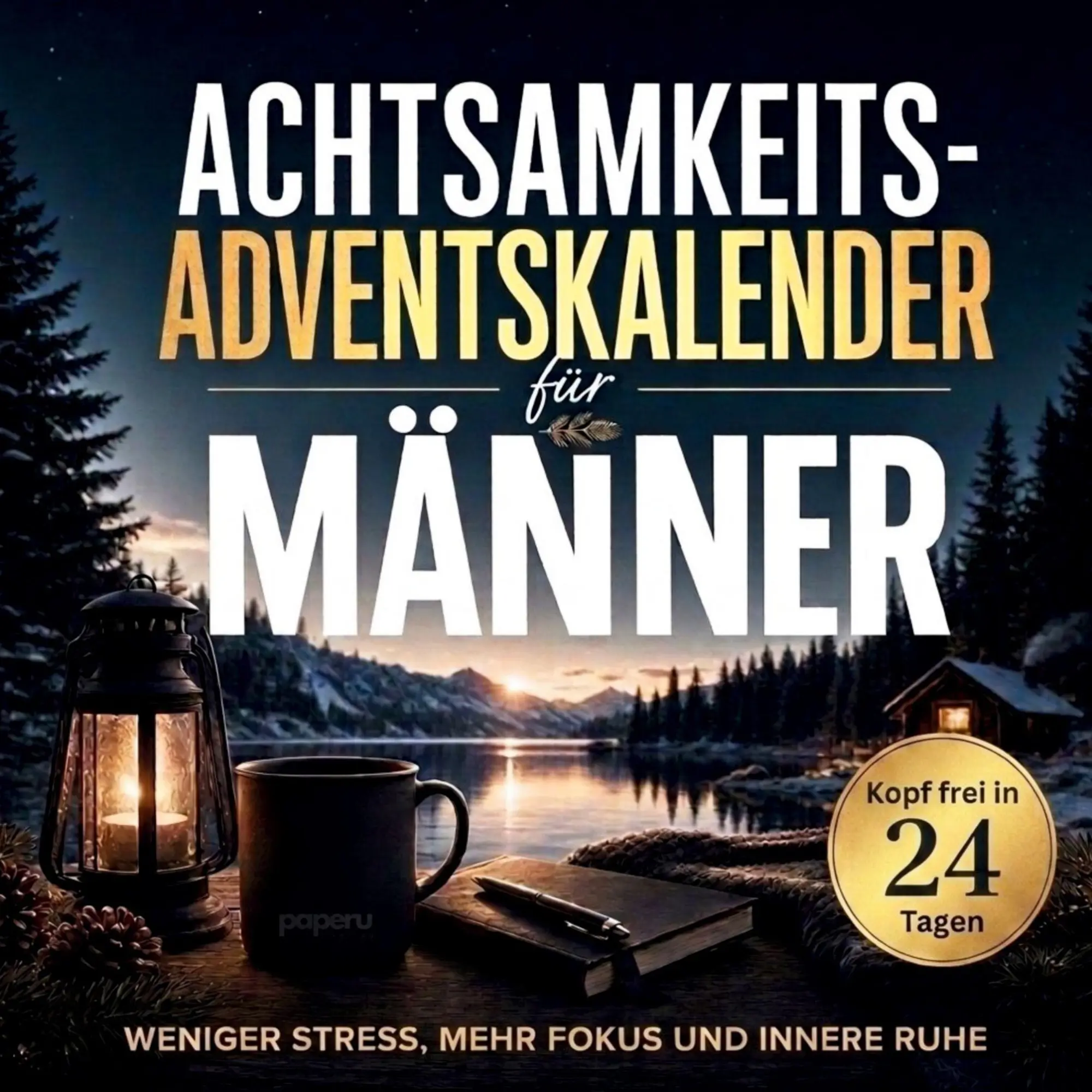 Cover: 9783911099653 | Achtsamkeits-Adventskalender für Männer: Kopf frei in 24 Tagen | Veyra