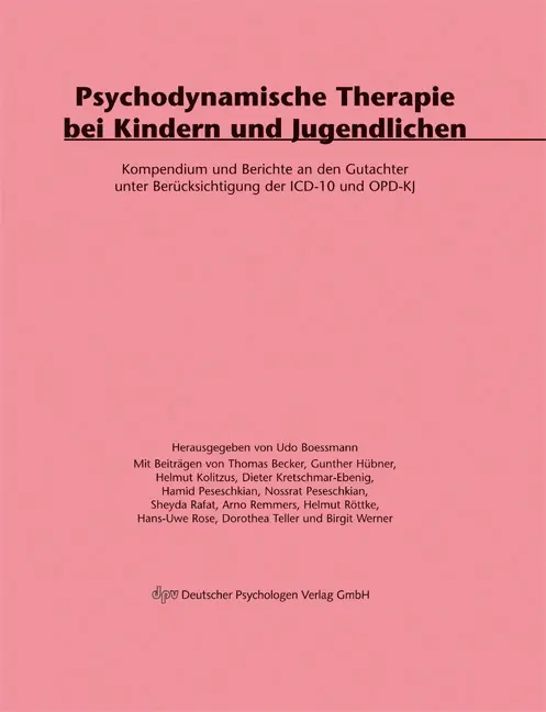 Cover: 9783931589653 | Psychodynamische Therapie bei Kindern und Jugendlichen | Udo Boessmann