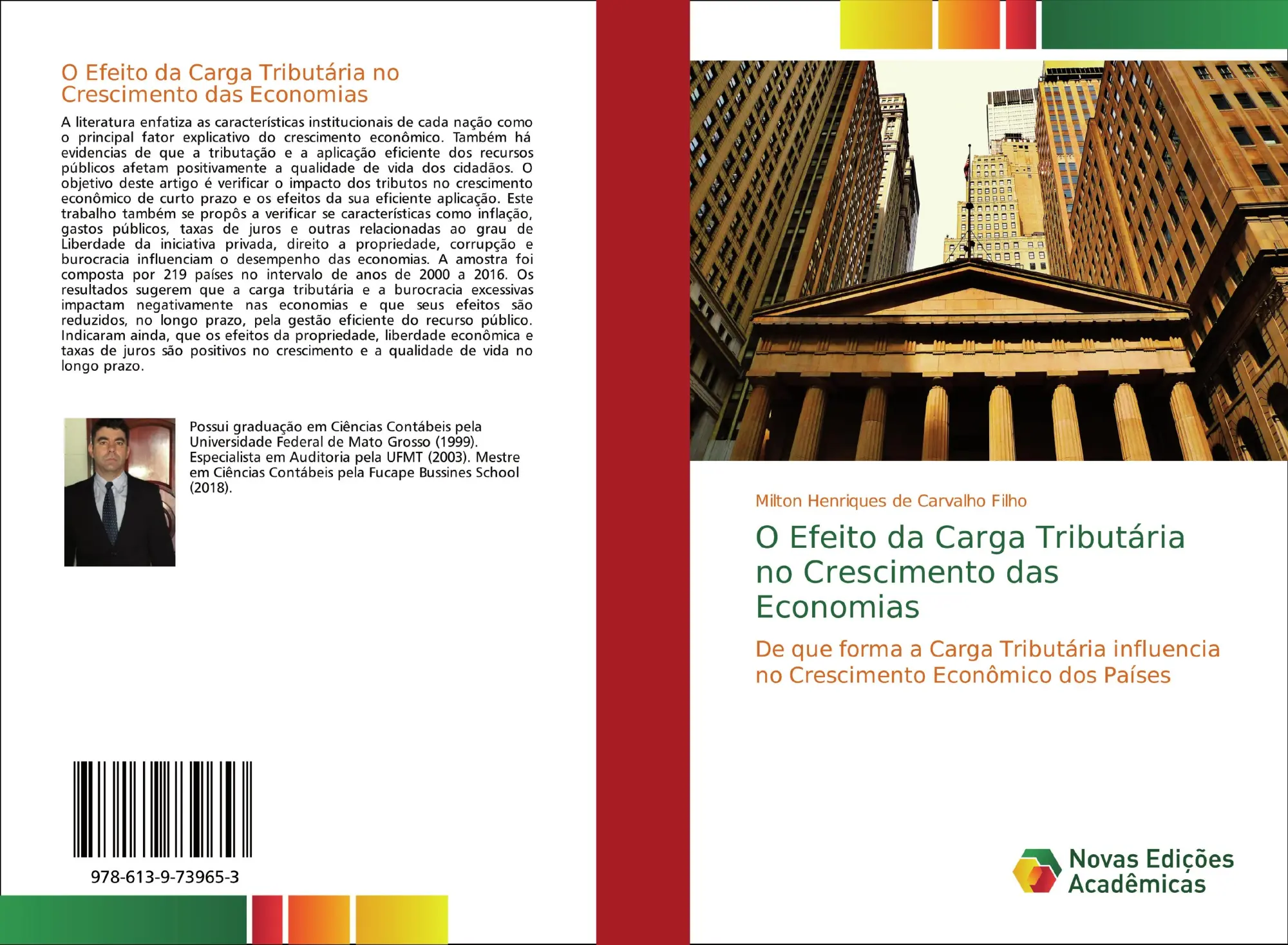 Cover: 9786139739653 | O Efeito da Carga Tributária no Crescimento das Economias | Filho