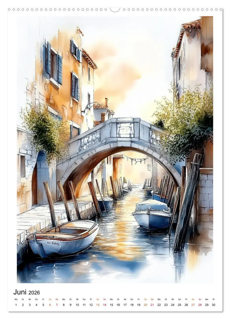 Bild: 9783457299753 | Venedig - Brücken, Kanäle, Gondeln (hochwertiger Premium...