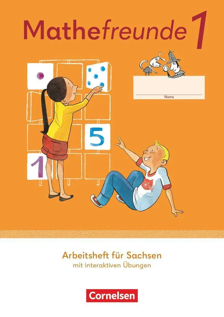 Cover: 9783464819753 | Mathefreunde 1. Schuljahr- Ausgabe Sachsen 2022 - Arbeitsheft mit...