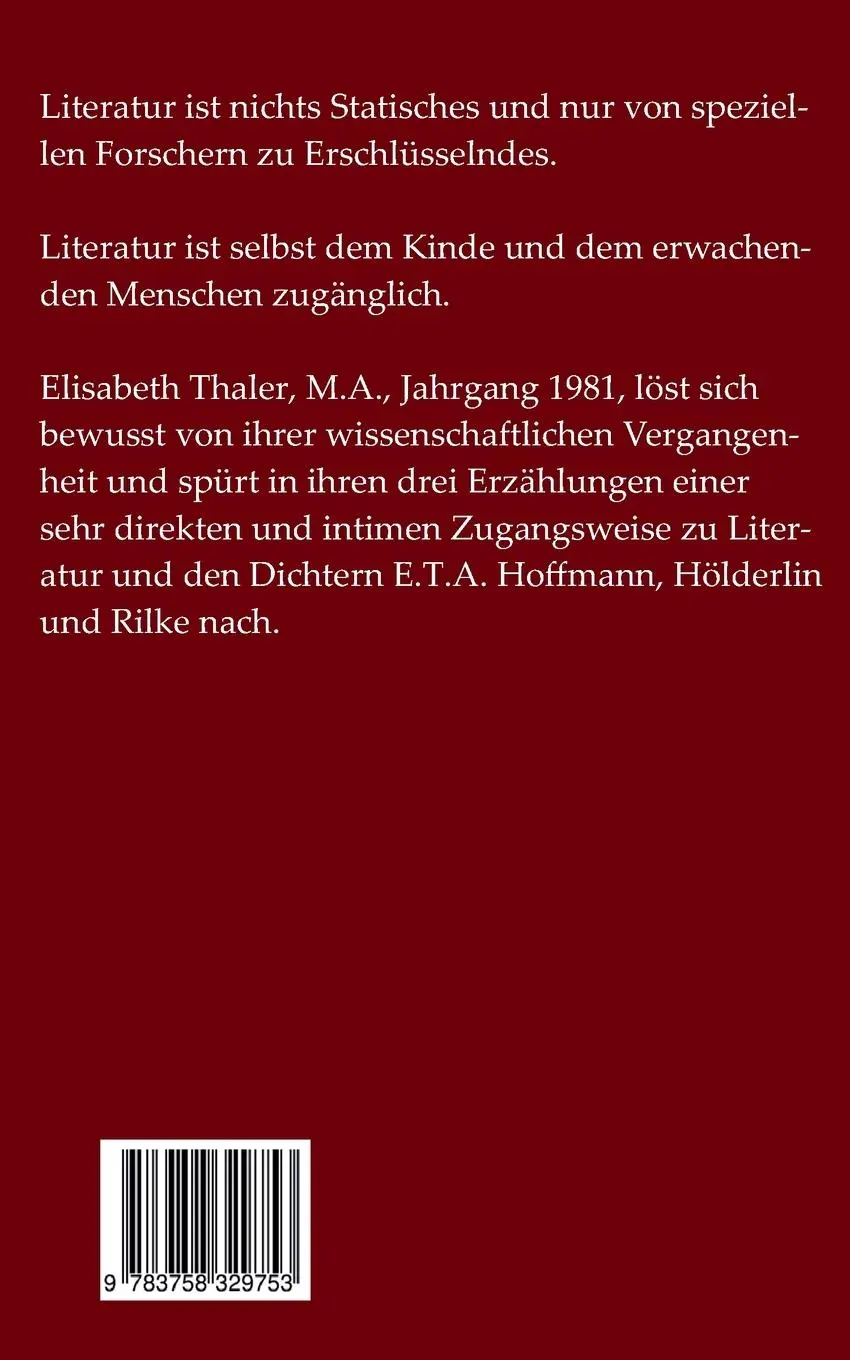 Rückseite: 9783758329753 | Kastl 93 | Drei Erzählungen | Elisabeth Thaler | Taschenbuch | 156 S.