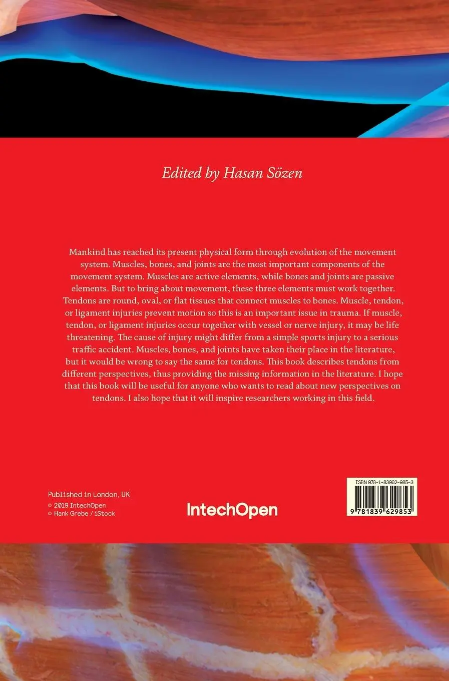 Rückseite: 9781839629853 | Tendons | Hasan Sözen | Buch | Gebunden | Englisch | 2019 | IntechOpen