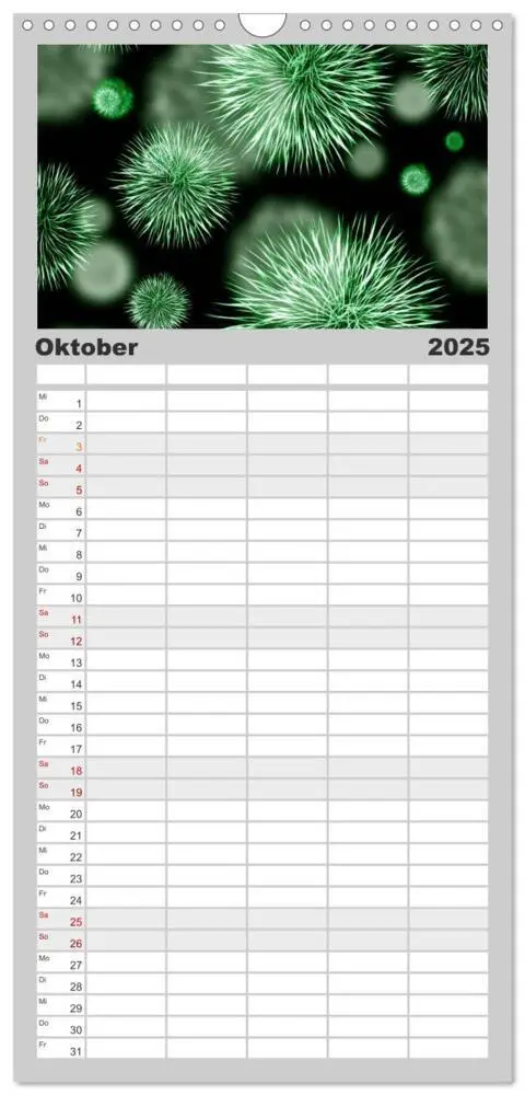Bild: 9783457119853 | Familienplaner 2025 - Mikrobiologie. Mikroorganismen und Zellen mit...