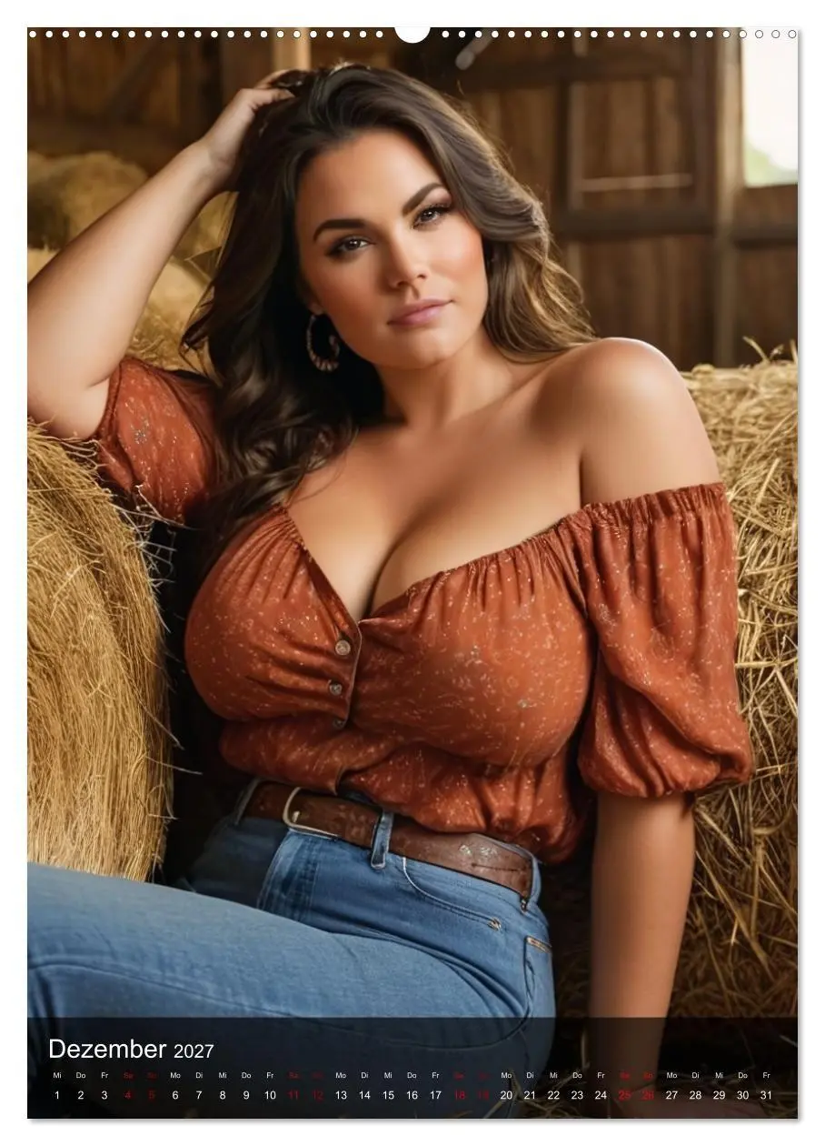Bild: 9783516999853 | XXL Farm Girls (Wandkalender 2027 DIN A2 hoch), CALVENDO...