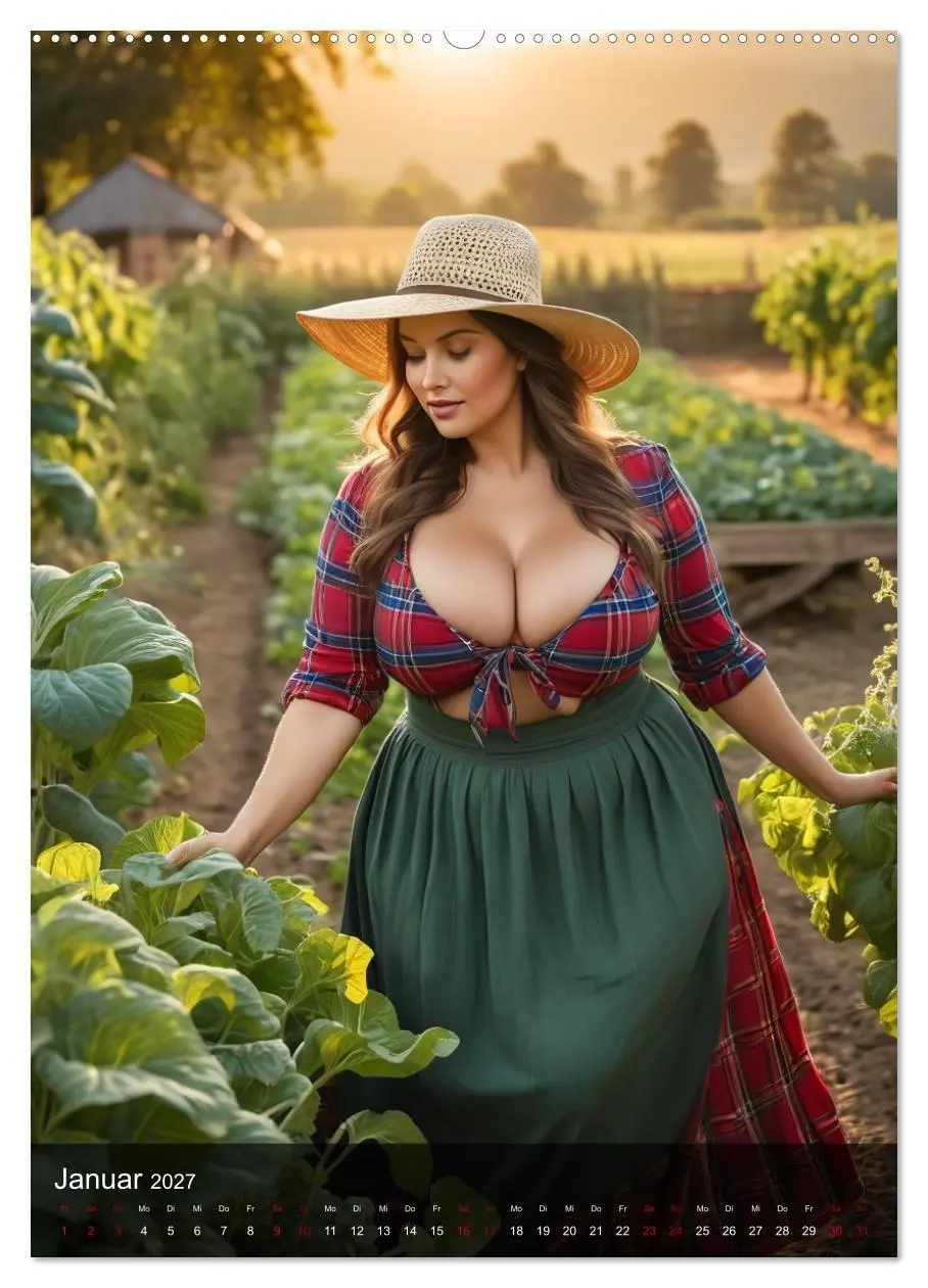 Bild: 9783516999853 | XXL Farm Girls (Wandkalender 2027 DIN A2 hoch), CALVENDO...