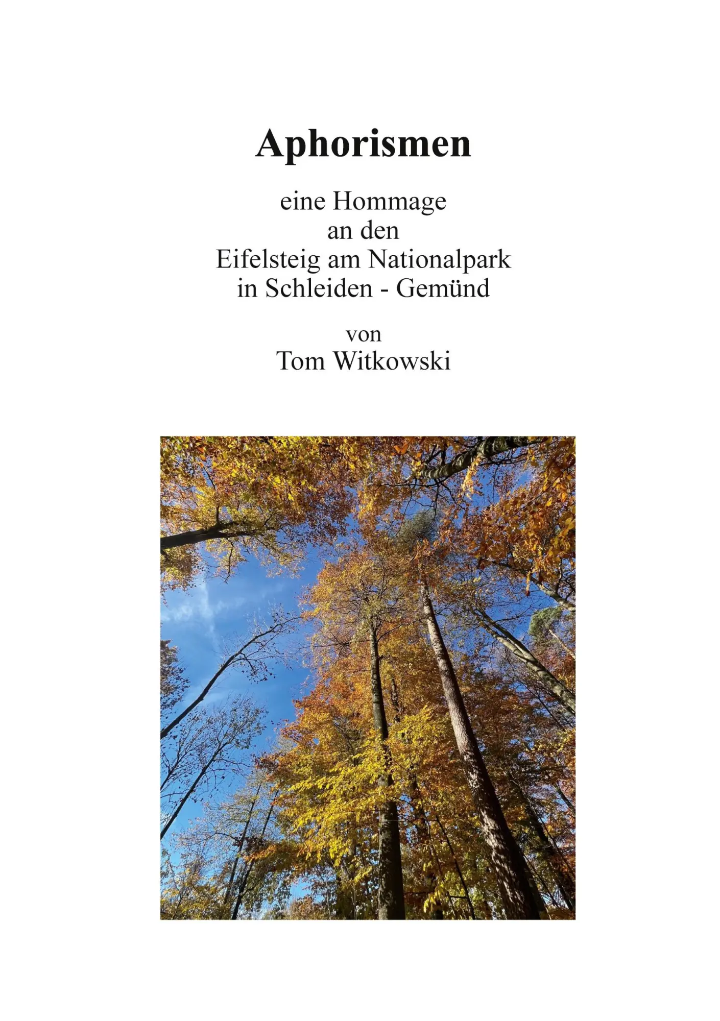 Cover: 9783695199853 | Aphorismen | Tom Witkowski | Taschenbuch | 48 S. | Deutsch | 2025