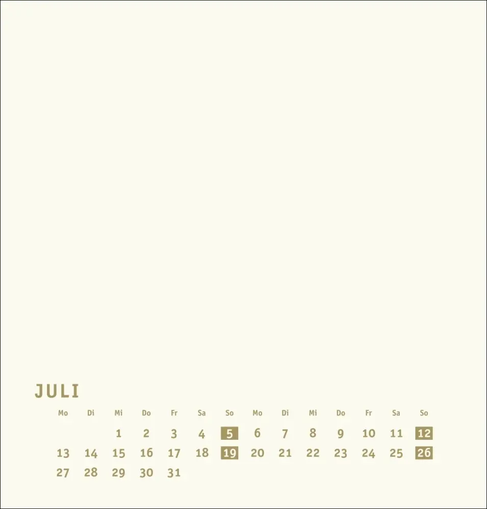 Bild: 9783756409853 | Premium-Bastelkalender gold mittel 2026 | Kalender | Spiralbindung